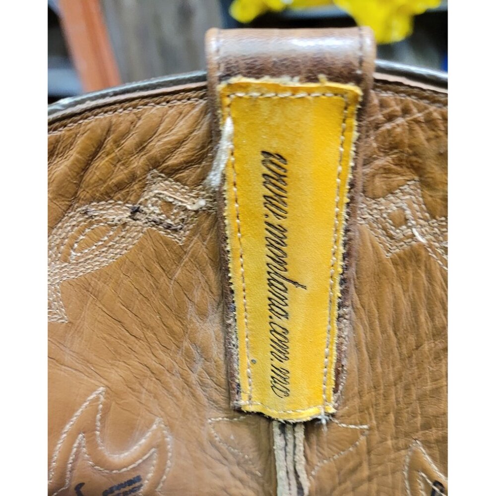 Montana Full Quill Ostrich Triad Western Cowboy Boots Inlay Mexico Men's 9 D - Picture 11 of 14